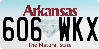 AR license plate 606WKX