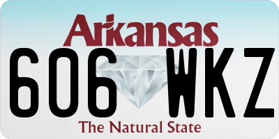AR license plate 606WKZ