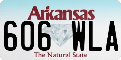AR license plate 606WLA