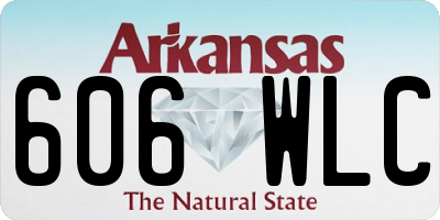 AR license plate 606WLC