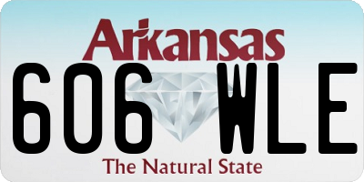 AR license plate 606WLE