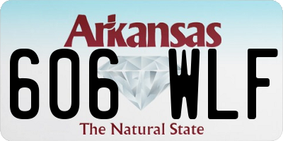 AR license plate 606WLF