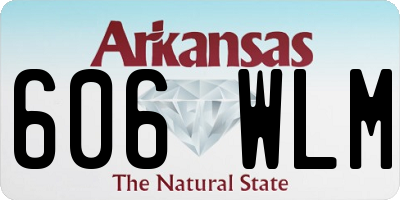 AR license plate 606WLM