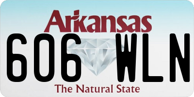 AR license plate 606WLN