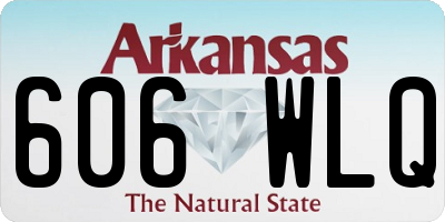 AR license plate 606WLQ