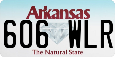 AR license plate 606WLR