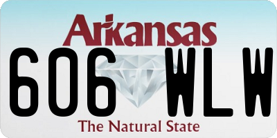 AR license plate 606WLW