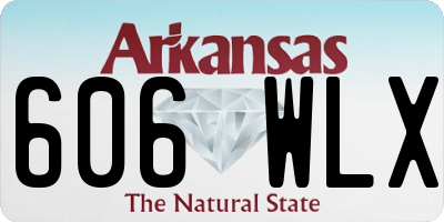 AR license plate 606WLX