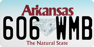 AR license plate 606WMB
