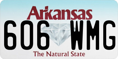 AR license plate 606WMG