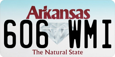 AR license plate 606WMI