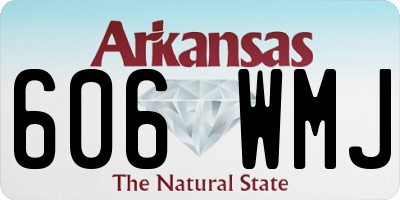 AR license plate 606WMJ