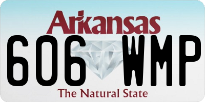 AR license plate 606WMP