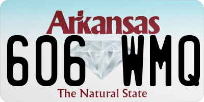 AR license plate 606WMQ