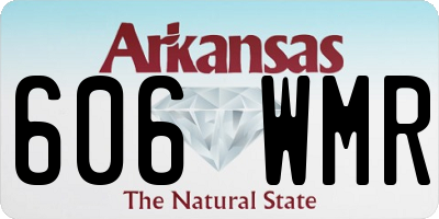 AR license plate 606WMR