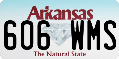 AR license plate 606WMS