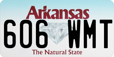 AR license plate 606WMT