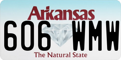 AR license plate 606WMW