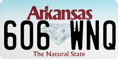 AR license plate 606WNQ
