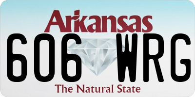 AR license plate 606WRG