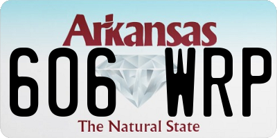 AR license plate 606WRP