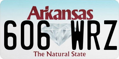 AR license plate 606WRZ
