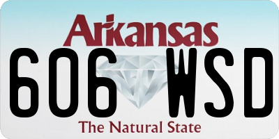 AR license plate 606WSD