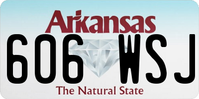 AR license plate 606WSJ