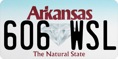 AR license plate 606WSL