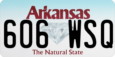AR license plate 606WSQ