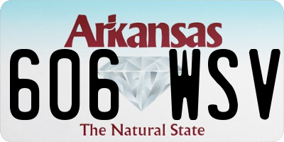 AR license plate 606WSV