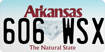 AR license plate 606WSX