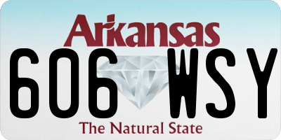 AR license plate 606WSY