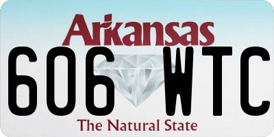 AR license plate 606WTC