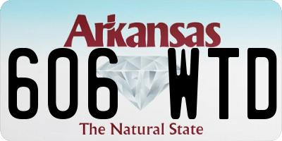 AR license plate 606WTD