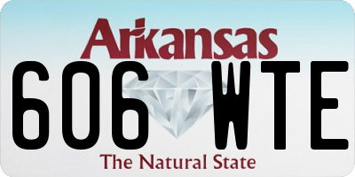 AR license plate 606WTE