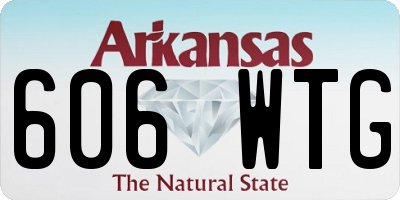 AR license plate 606WTG