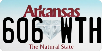 AR license plate 606WTH