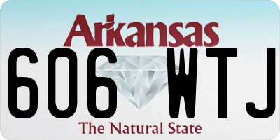 AR license plate 606WTJ