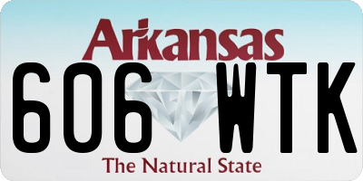 AR license plate 606WTK