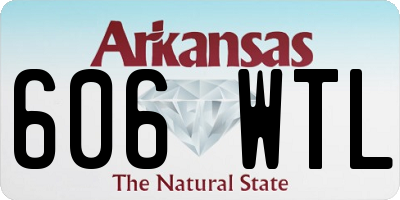 AR license plate 606WTL