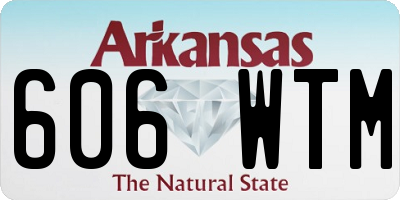 AR license plate 606WTM
