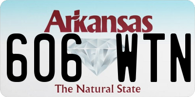 AR license plate 606WTN