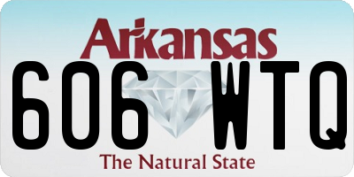 AR license plate 606WTQ