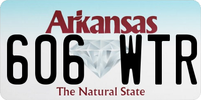 AR license plate 606WTR