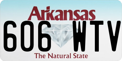 AR license plate 606WTV