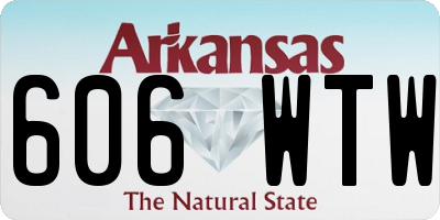 AR license plate 606WTW