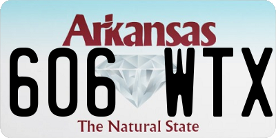 AR license plate 606WTX