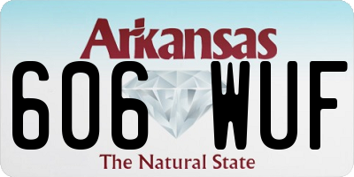 AR license plate 606WUF