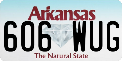 AR license plate 606WUG